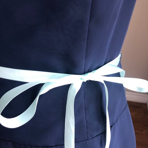 WTOO by Watters & Watters Navy blue tea length 10 - Picture 4 of 7